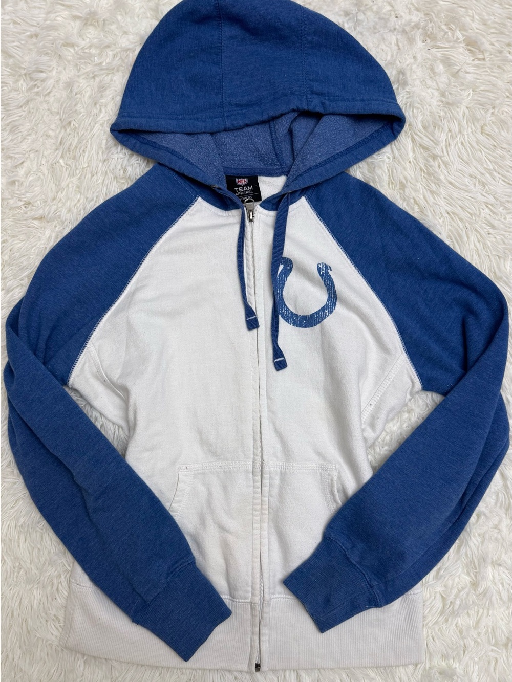 NFL Blue & White Womens Zip Hoodie Jacket